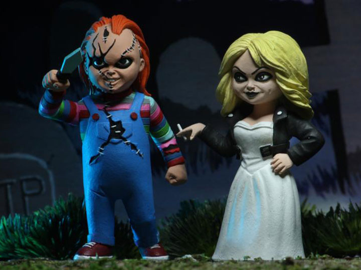 NECA Toony Terrors Chucky & Tiffany Bride of Chucky Figures 2-PK